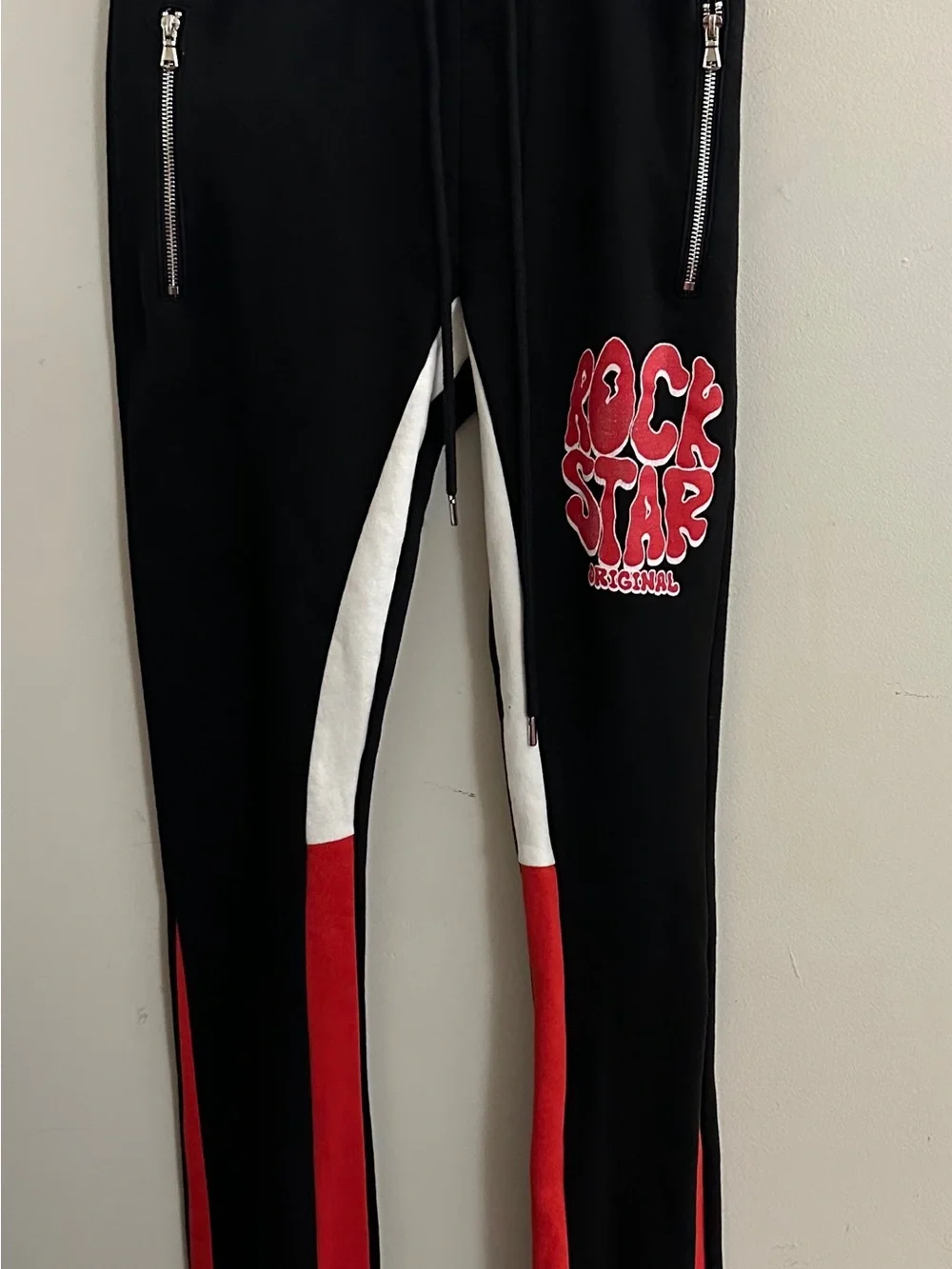 Rockstar Original Stacked Sweatpants  'Rock Star' Graphic Grunge Streetwear Alt